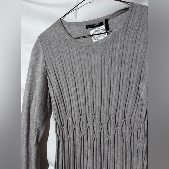 Daisy Fuentes Ruched Long Sleeve Shirt Size M - Picture 4 of 7